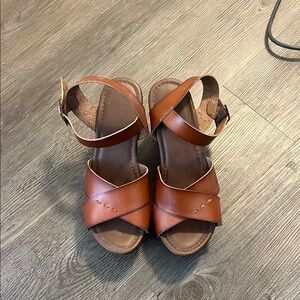 Brown Leather Women's Sandals